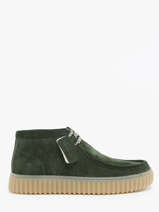Derby Veterschoenen Torhill Hi Uit Leder Clarks Groen men 26178268